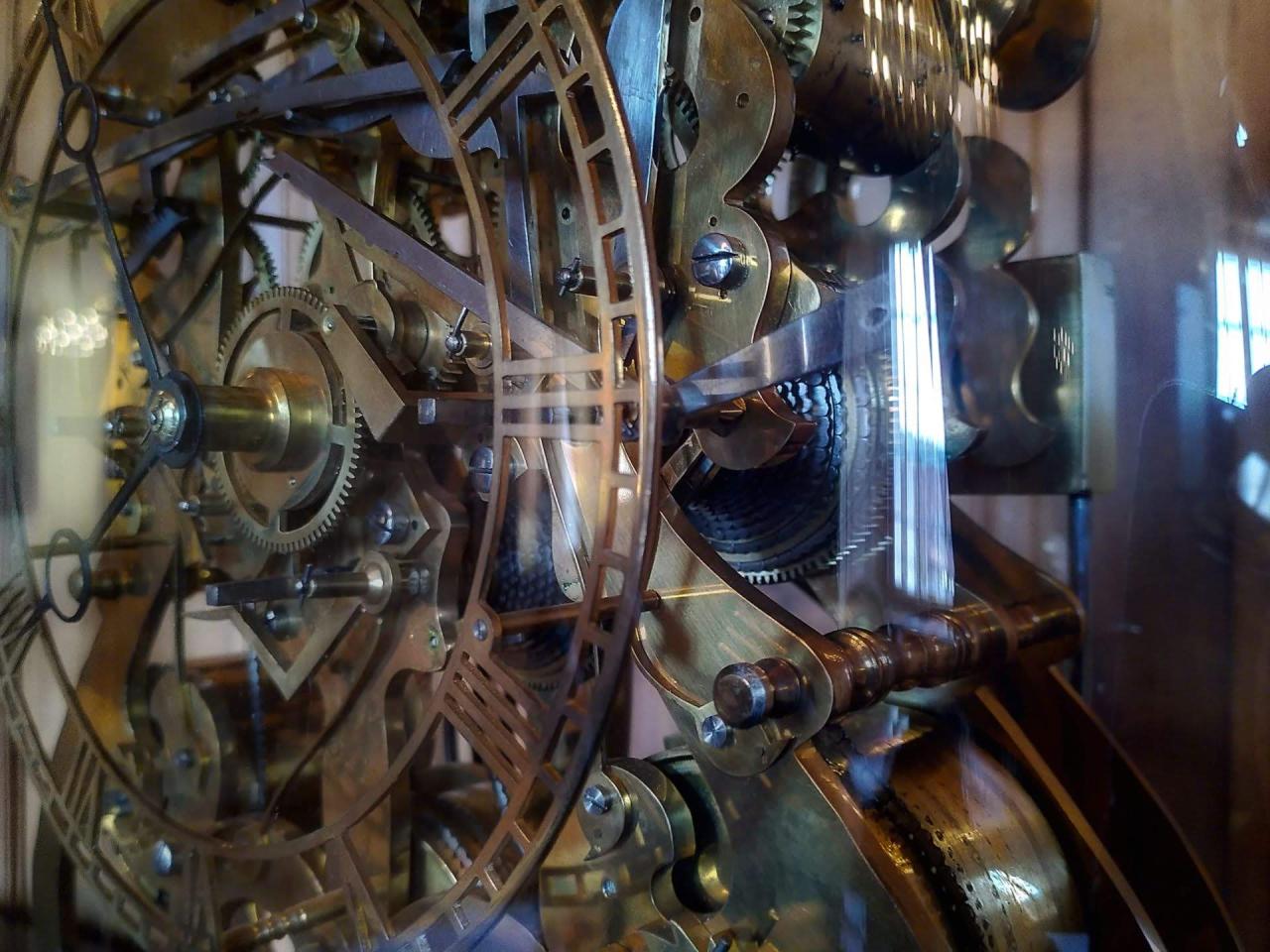A complicated clock mechanism